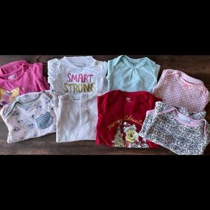 Baby Girl 3-6 Month Long Sleeve Onesies